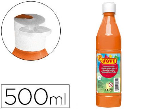 Guache liquido jovi 500 ml laranja , Jovi , 20115 , 8412027003667